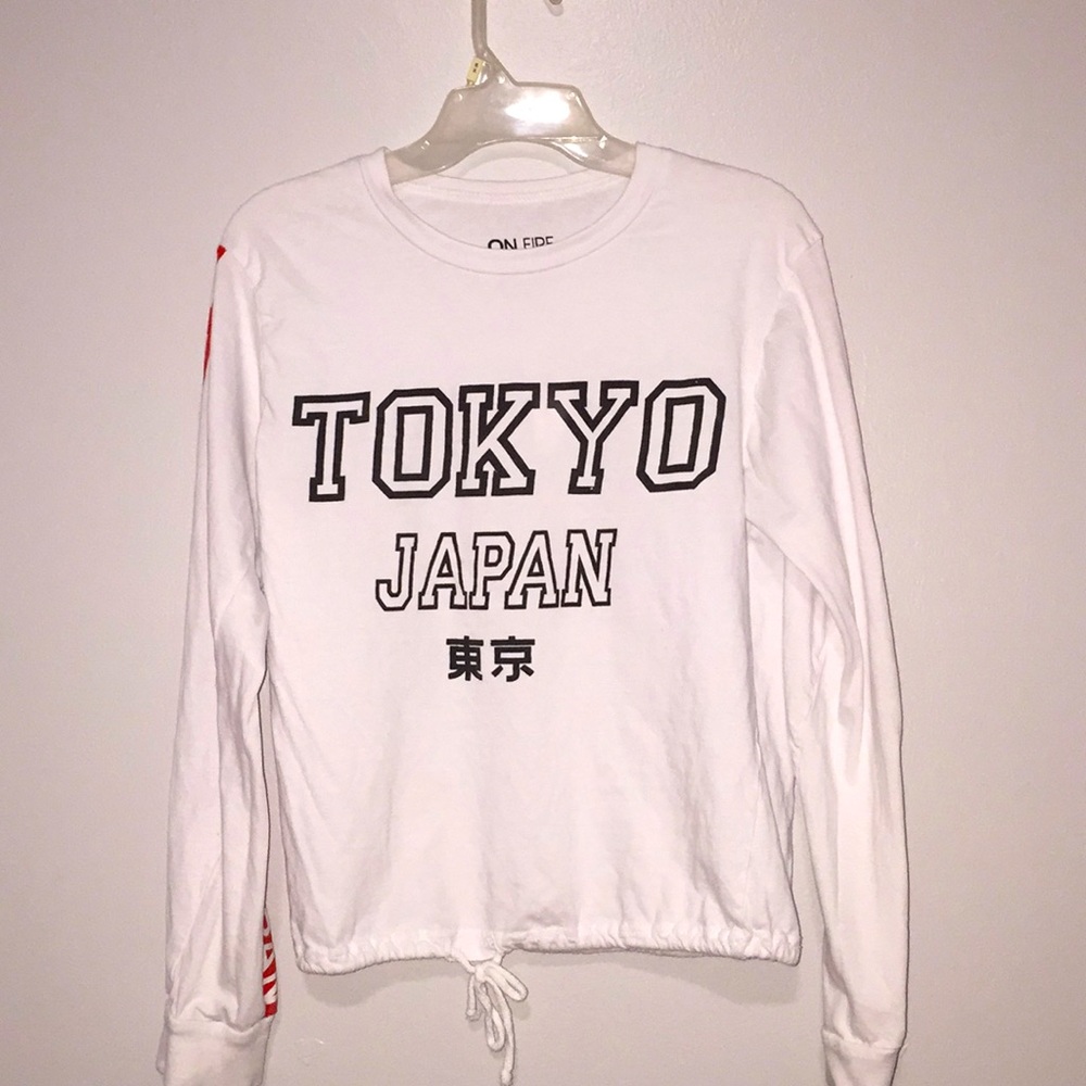 Crop top long sleeves shirt